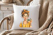 Watercolor Summer Girl Clipart, an Illustration by OK Design (Thumbnail 6 of 6)