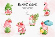 Gnome flamingo clipart, summer gnome, an Animal Illustration by Chonnieartwork (Thumbnail 3 of 5)