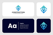 Gradient Modern Construction Logo, a Branding & Logo Template by Artnivora.Std (Thumbnail 1 of 3)