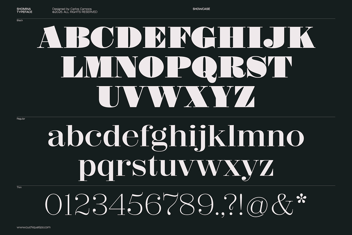 Shomina Font, a Serif Font by Cuchi, qué Tipo! Foundry (Photo 14 of 21)