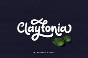 Claytonia Bold Script, a Script Font by Letterhend Studio (Thumbnail 1 of 8)