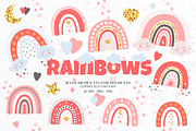 Hand Drawn Rainbows Illustration, a Decorative Illustration by Diana Kovach (Thumbnail 1 of 5)