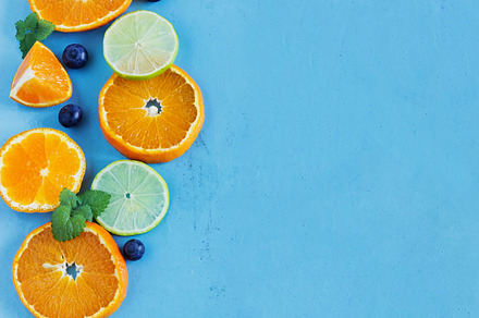 Sliced citrus fruit containing orange, slice, and food