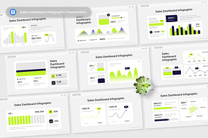 Sales Dashboard Infographic Keynote, a Presentation Template by Antstheme
