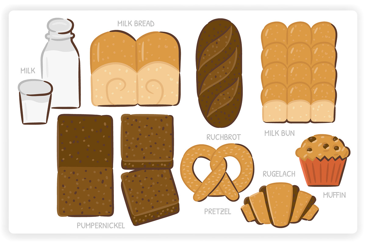 69 Bread Elements, an Object Graphic by monkik (Photo 7 of 14)