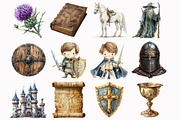 King Arthur Clipart, an Illustration by Design Market (Thumbnail 3 of 4)