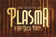 Plasma - ArtDeco Style Font, a Font by JumboDesign (Thumbnail 1 of 5)