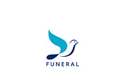 Modern Funeral Dove Logo Design, a Branding & Logo Template by HueNestify (Thumbnail 1 of 3)