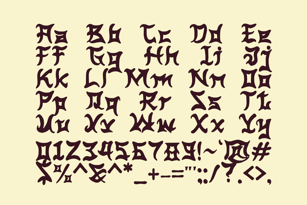 Hashira Senju - Japanese Food Font, a Handwritten Font by Pandeka Studio (Photo 9 of 9)