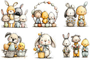 Whimsical Easter Clipart Png Bundle, an Illustration by Sublimation Artist (Thumbnail 7 of 7)