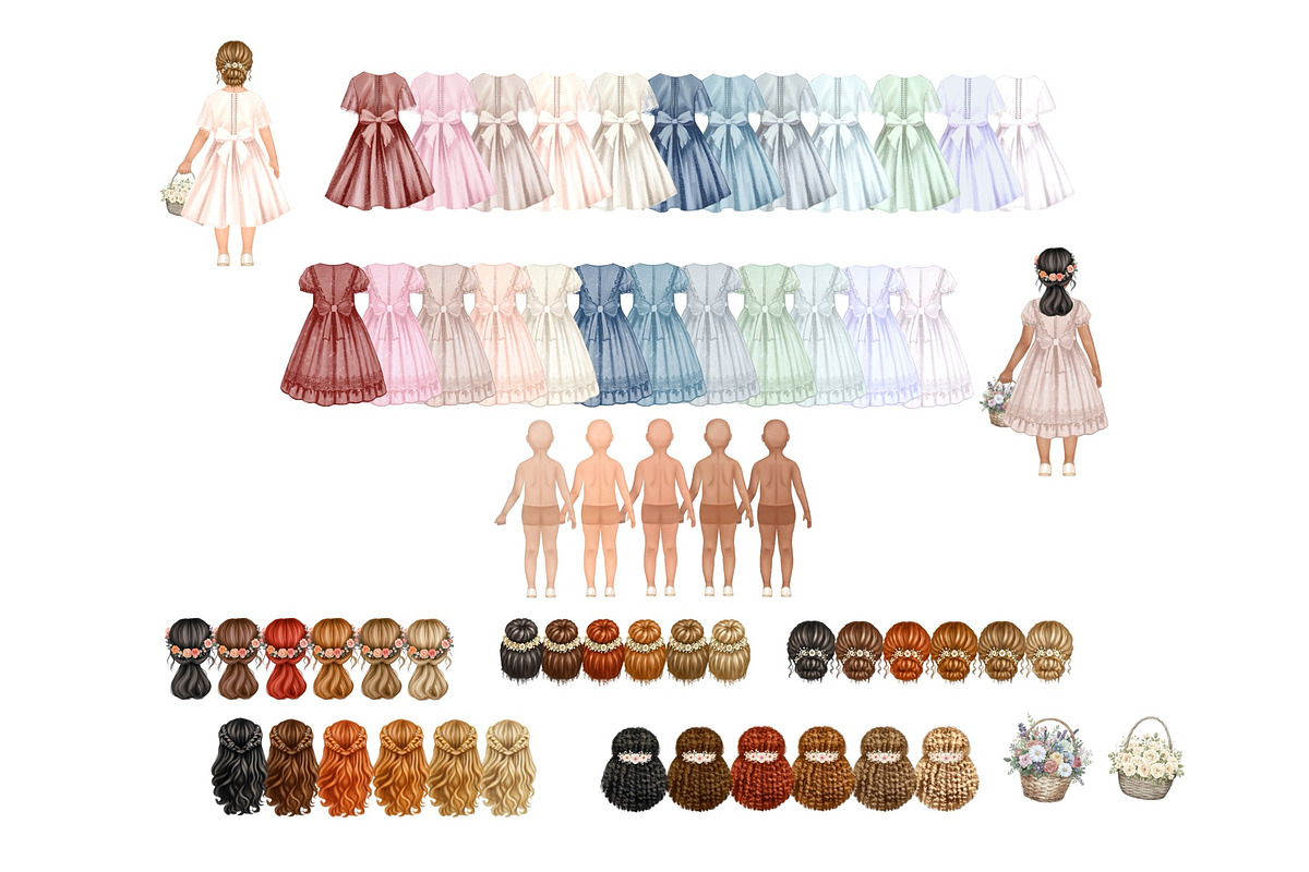 Flower Girl & Page Boy Clipart, a Person Illustration by ColorfulPT (Photo 6 of 7)
