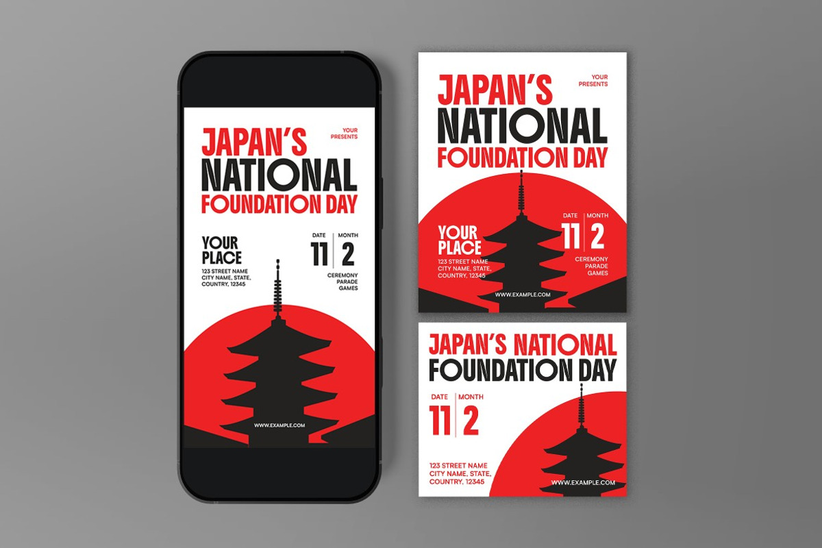 Japan National Foundation Day Flyer preview 3