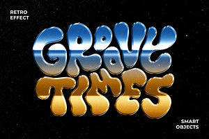 Retro Text & Logo Effect, a Layer Style Add-On by Design Squad
