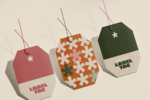 Three Clothing Tags Mockup, an Advertising Mockup by Xtrahive