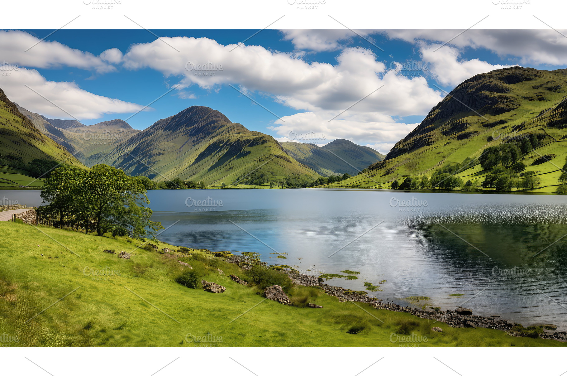 hiking uk lake district ai generated, an Animal Photo by pikepicture