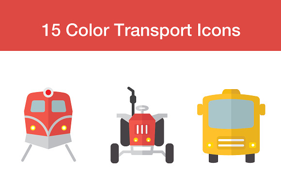 Transport Flat Icons