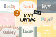 HANDWRITING FONT BUNDLE VOL. 3, a Handwritten Font by Brown Cupple (Thumbnail 1 of 6)