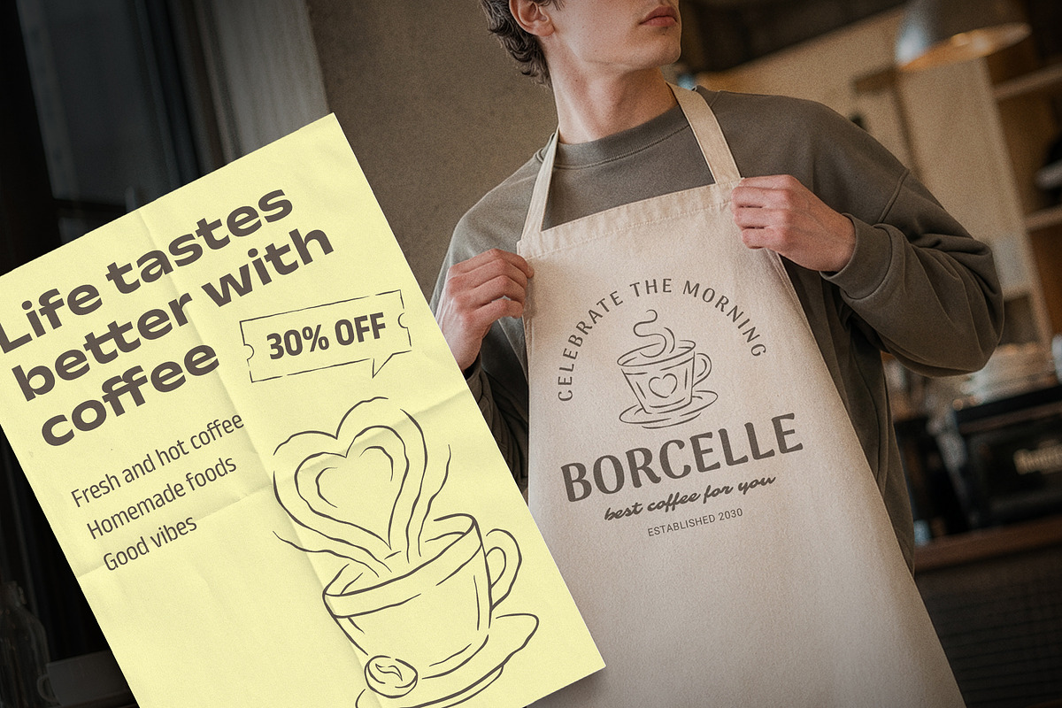 Whimsical Cafe & Bakery Branding Kit, a Branding & Logo Template by Vasya Kobelev (Photo 6 of 13)