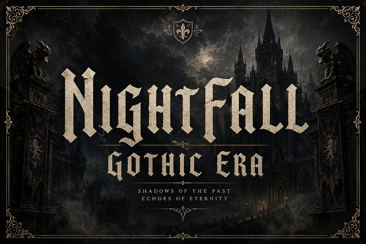 Veyr Gothic - Blackletter Font, a Blackletter Font by Wow Magic (Photo 4 of 6)