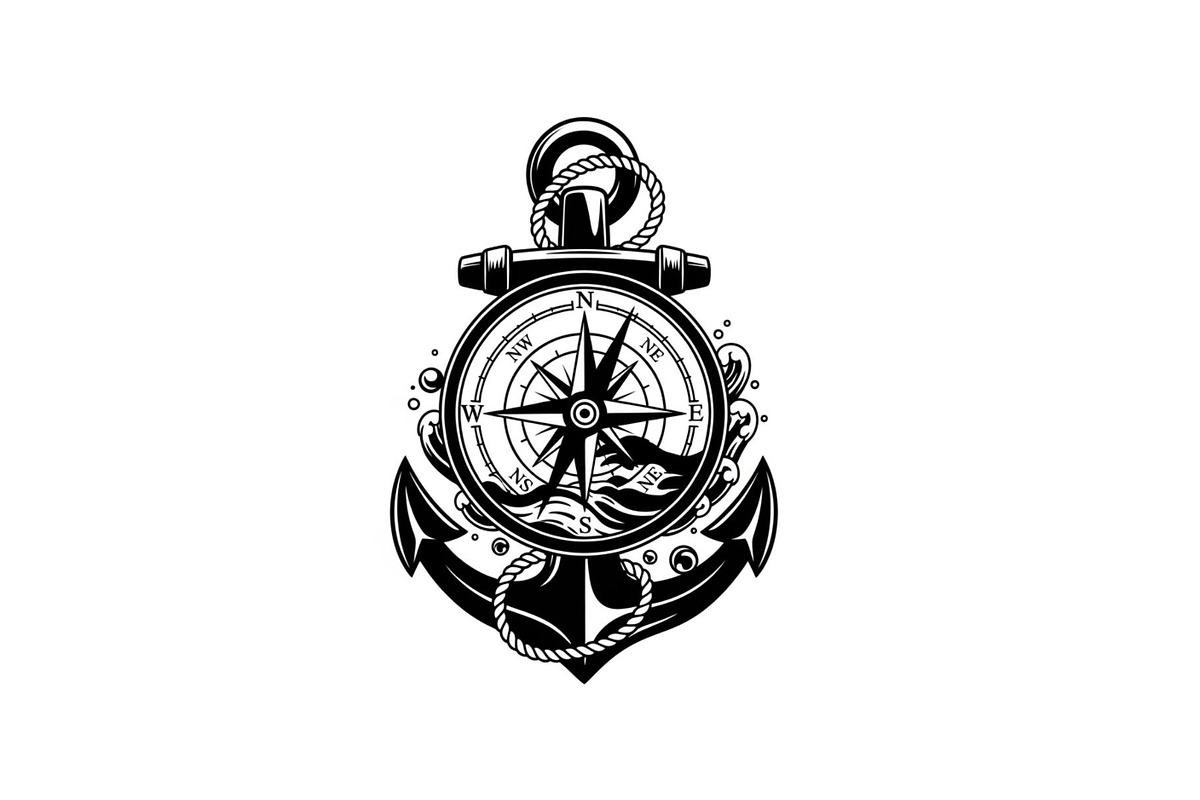 Nautical Anchor Compass Bundle, an Illustration by Creativeshirt (Photo 28 of 31)