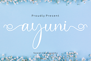 Ayuni Script Calligraphy, a Script Font by MC Creative (Thumbnail 1 of 8)