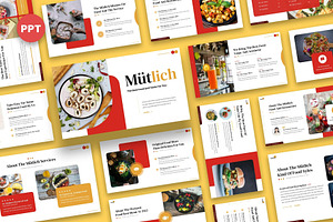 Mutlich - Food Powerpoint Templates, a Presentation Template by Fit-tee