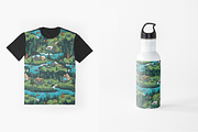 Camping pattern, a Pattern Graphic by AlexandraTret (Thumbnail 3 of 3)