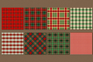 Christmas Plaid Digital Paper