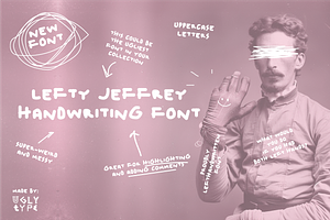 Lefty Jeffrey Handwriting Font