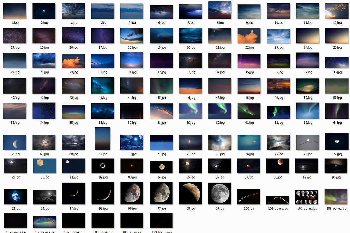 100 Night Sky Overlays, a Layer Style Add-On by MixPixBox (Photo 6 of 6)