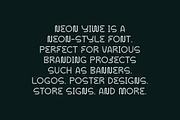 Neon Yiwe - Light Party Font, a Sans Serif Font by Iqsiart Studio (Thumbnail 6 of 8)