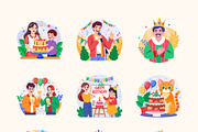 Birthday Illustration Art Set, a Decorative Illustration by Brickclay (Thumbnail 8 of 8)