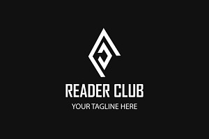 READER CLUB Flat Logo Design