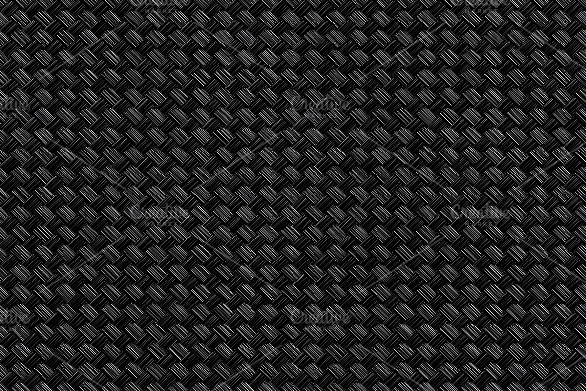 Close-up of a black woven carbon fiber texture, showcasing intricate patterns a, a Texture Graphic by Textures & Backgrounds