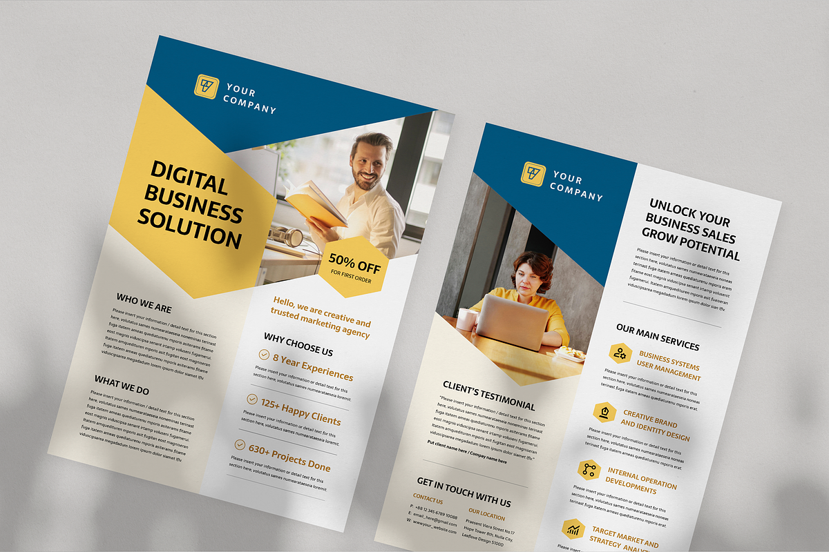 Business Flyer Template, a Flyer Template by Leaflove (Photo 4 of 6)