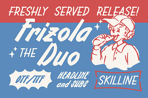 SFC Frizola Duo, a Handwritten Font by Skilline Supply Co.