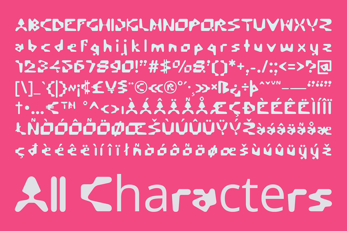 CS Weird – Display Font, a Sans Serif Font by Craft Supply Co. (Photo 8 of 8)