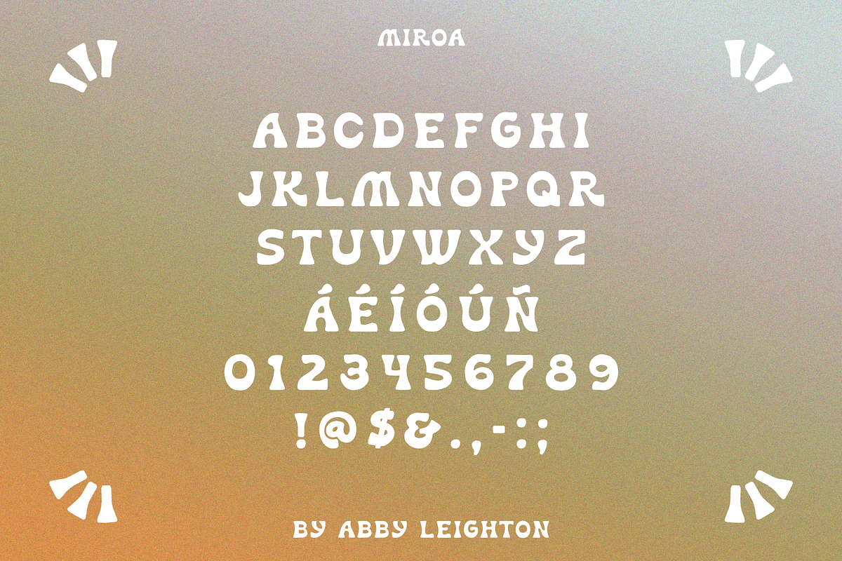 MIROA by Abby Leighton, a Font by Abby Leighton Studio (Photo 2 of 5)