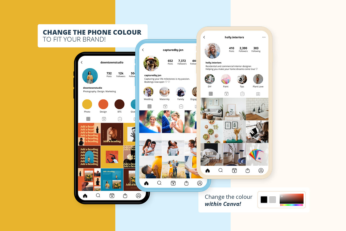 Instagram Visual Planner Template, a Social Media Template by ColourThisLove (Photo 4 of 7)