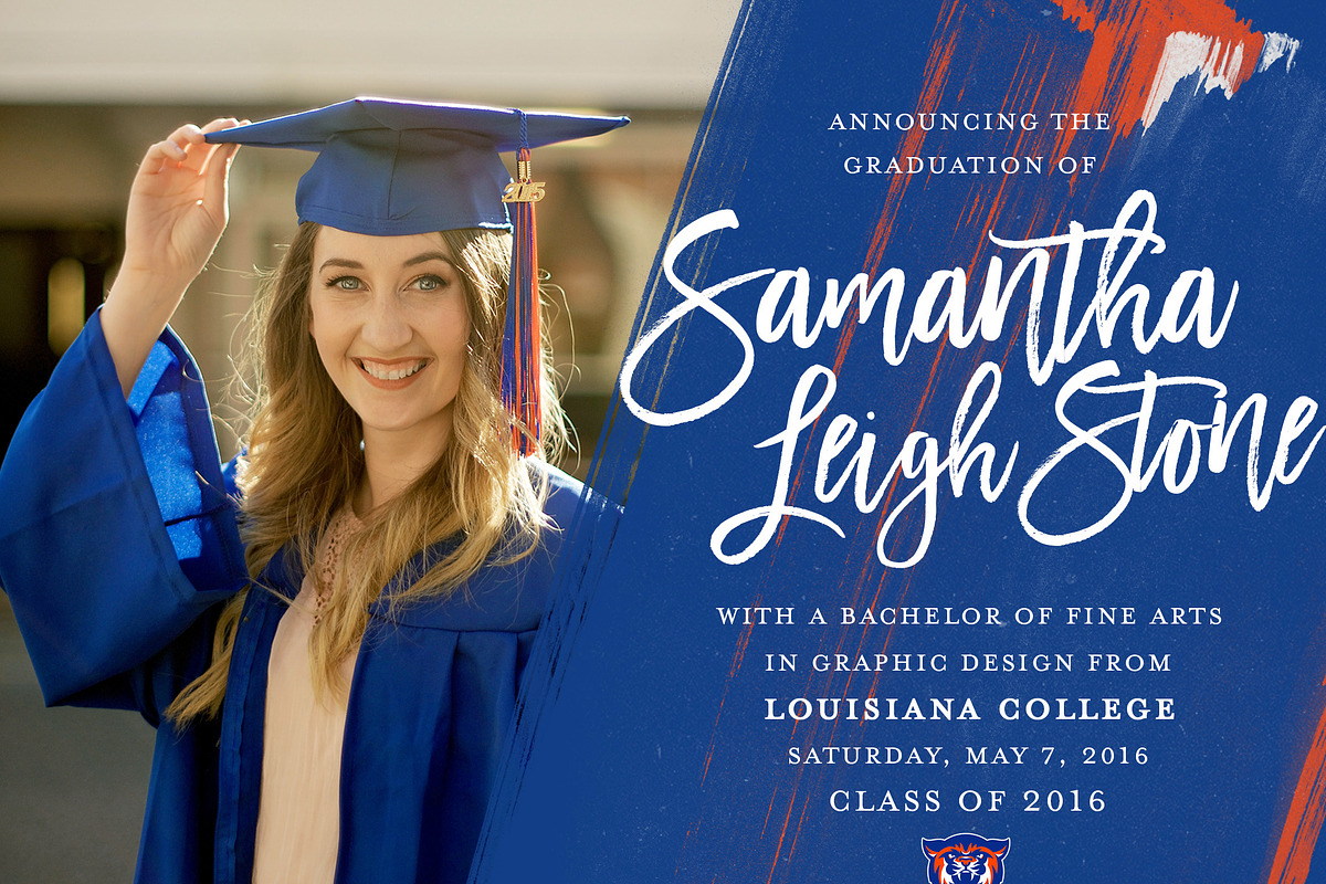 Graduation Announcement, an Invitation Template by slBorges