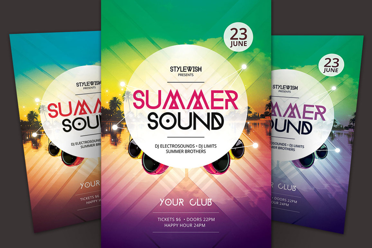Summer Sound Flyer, a Flyer Template by styleWish