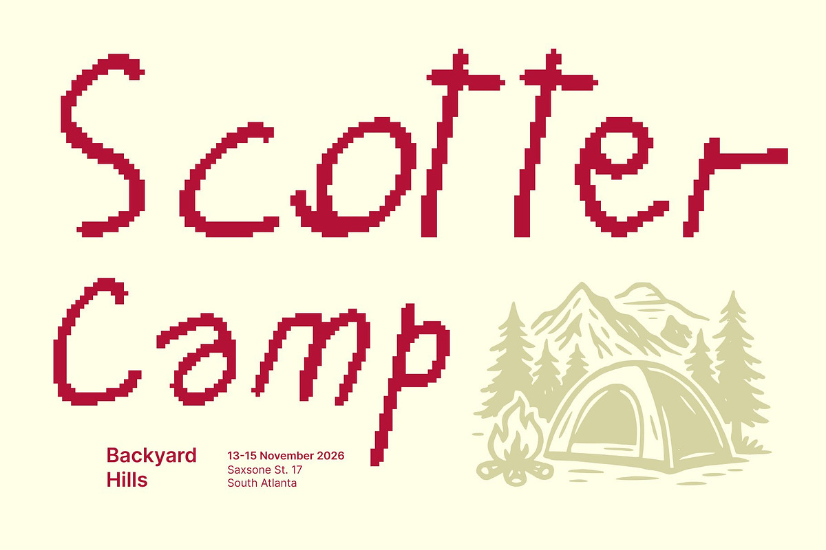CS Ballard Pixel, a Handwritten Font by Craft Supply Co. (Photo 5 of 8)