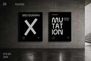 Mutograph Futuristic Display Font, a Sans Serif Font by Oktyabr (Thumbnail 9 of 13)