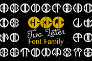 Cilcle TwoLetter - Logo Font, a Symbol Font by Intuisi Creative (Thumbnail 1 of 4)