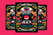 Retro Disco Galaxy Electro Party Fla, a Flyer Template by Muhamad Iqbal hidayat (Thumbnail 1 of 4)