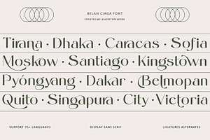 Belanciaga - Modern Sans Serif