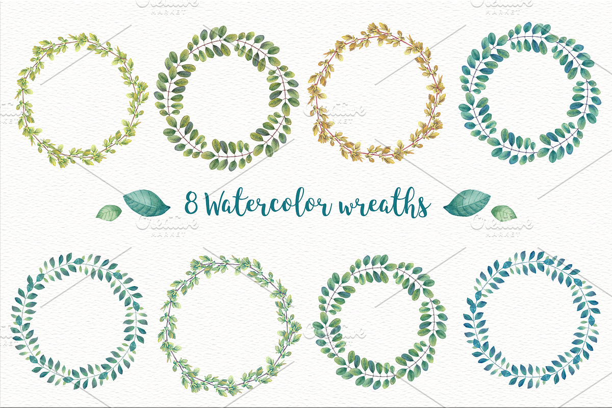 SALE! Hydrangea Watercolor Flowers, an Illustration by Irina Diasli (Photo 5 of 6)