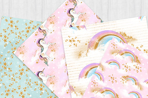 Unicorns And Rainbows Paper Pack