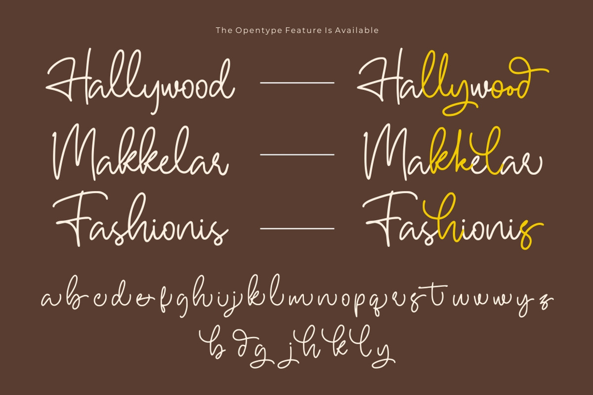Hallywood - Handwritten Script Font, a Script Font by StringLabs (Photo 8 of 10)