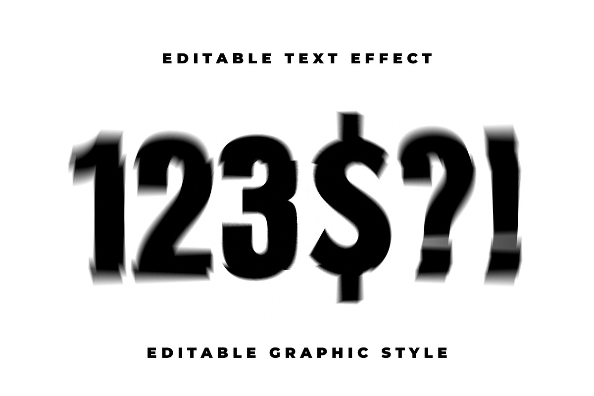 Distorted Motion Text Effect preview 2